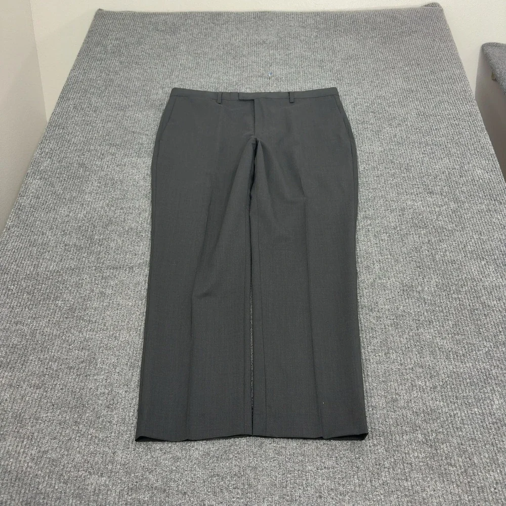 Banana Republic Dress Pants Mens 36 Gray Wool Marzotto Italian Slim Fit Business